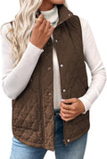 EVALESS Womens Puffer Vest Lightweight Quilted Sleeveless Jacket
