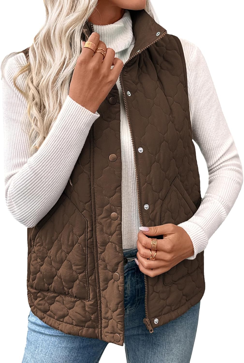 Lightweight Quilted Puffer Vest for Women - Stylish and Versatile