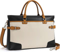 BOSTANTEN Briefcase for Women Leather Laptop Bag 15.6 in - Classic