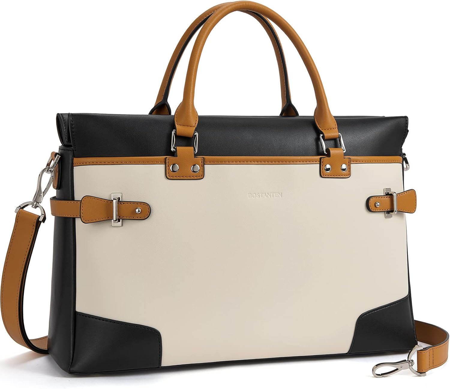 BOSTANTEN Briefcase for Women: Stylish Leather Laptop Bag