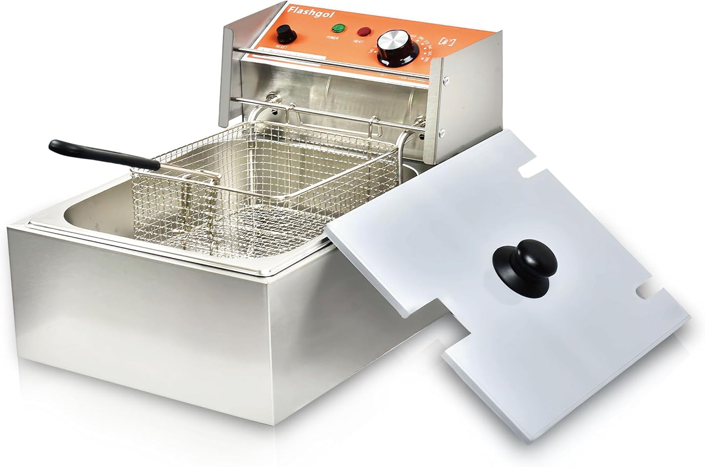 Commercial Deep Fryer with Basket 6-12L Capacity for All Uses