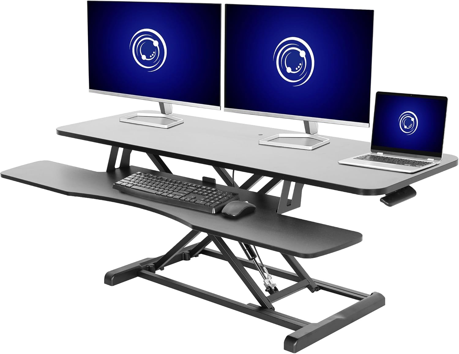 VIVO 48 Sit-to-Stand Converter - Dual Monitor Workstation