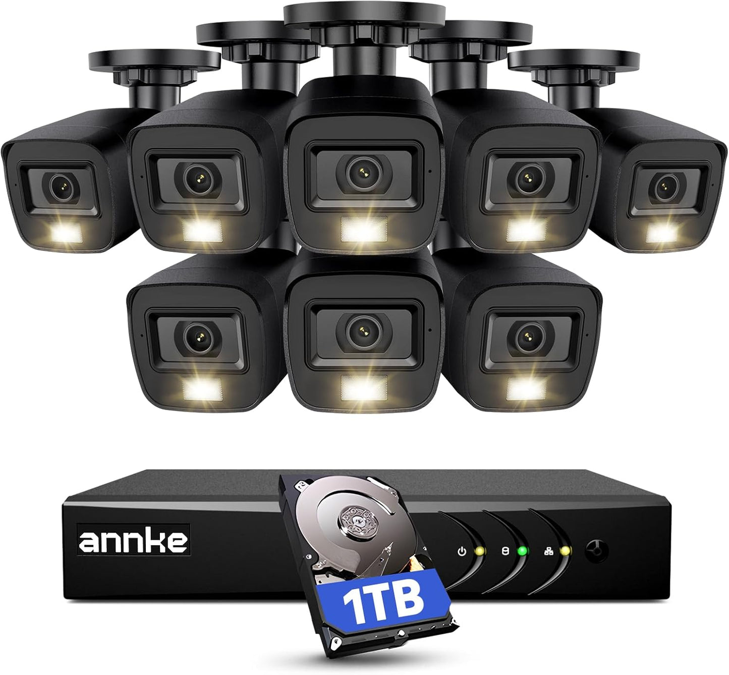 ANNKE 3K Lite Outdoor Security System - Color Night Vision, AI Detection