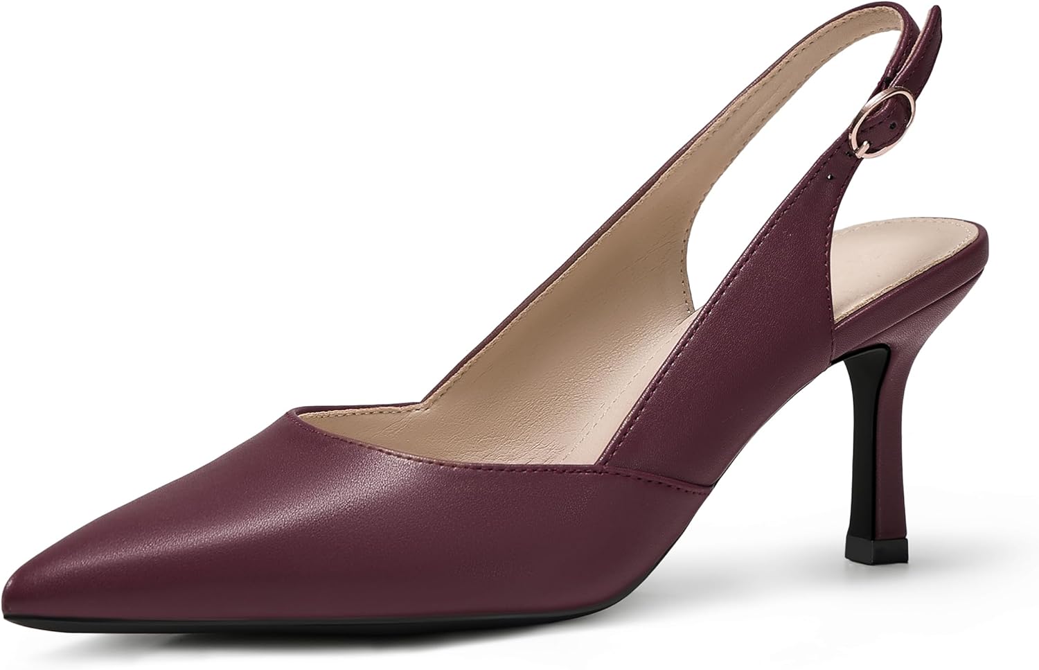 Women's Closed Toe Slingback Kitten Heels for Dressy Occasions
