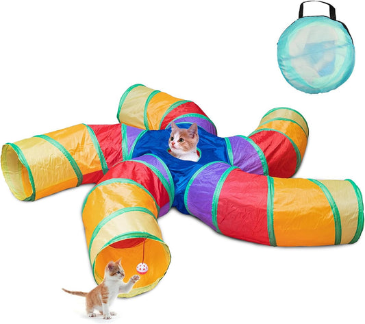 Depets 5-Way Cat Tunnel: Exercise & Fun!