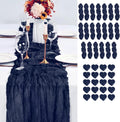 Grape Cheesecloth Table Runner 10ft with 20 Napkins - Boho Table Decor