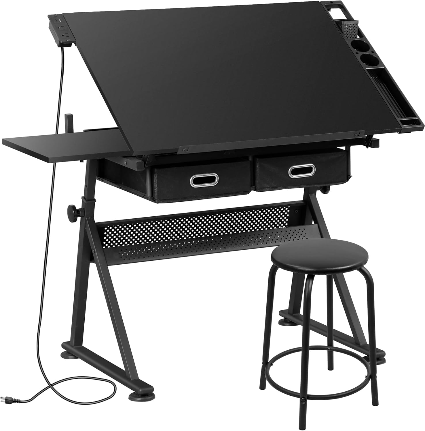 ZENY Adjustable Drafting Table with Stool for Art and Craft