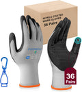 Nitrile Coated Work Gloves for Men - MicroFoam Grip, Cut Resistant