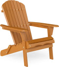 Outdoor Wooden Folding Adirondack Chair for Cozy Relaxation