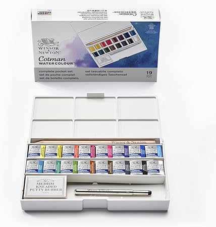Winsor & Newton Cotman Watercolor Paint Set for Artists