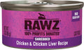 Rawz Natural Shredded Canned Cat Wet Food - Grain Free 18ct