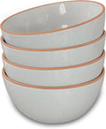 Mora Ceramic Bowls Set of 4 - Perfect for Cereal, Salad, and More