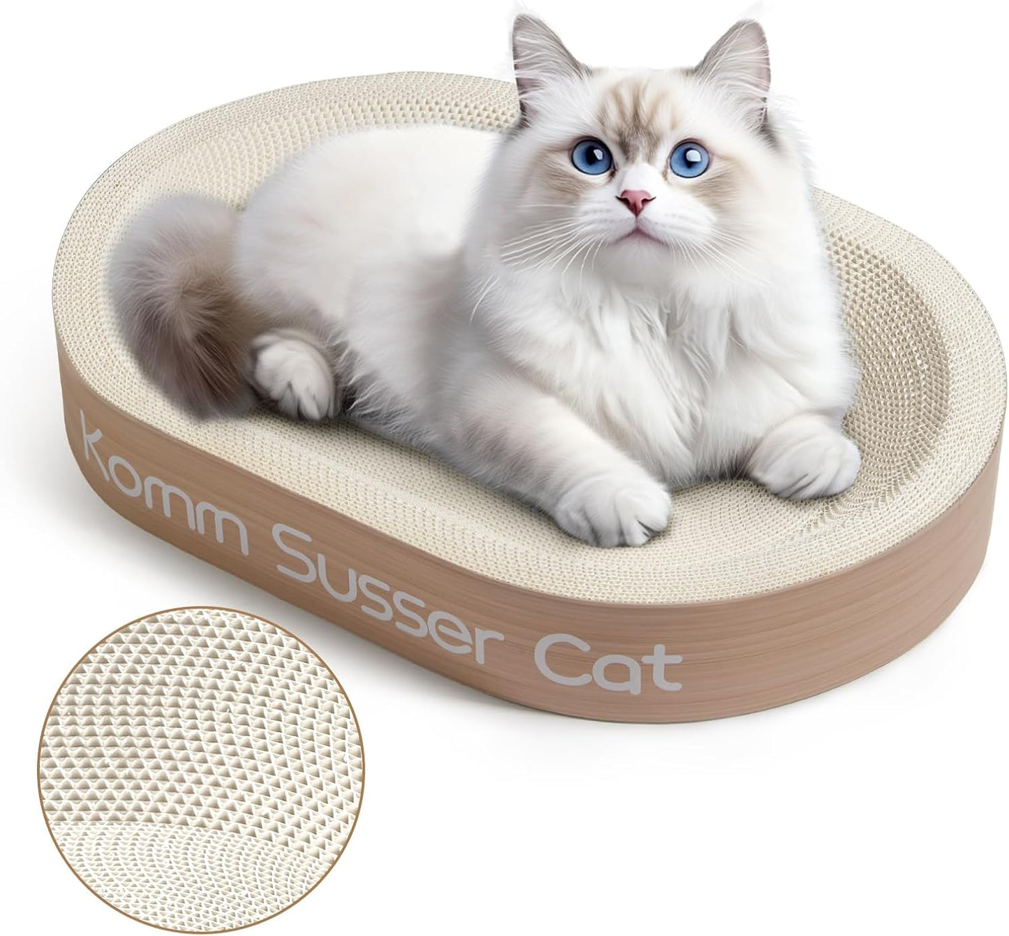 Huge Cat Scratcher Bowl with Bonus Mini Scratching Board