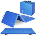 6 ft x 2 ft Purple 3-Panel Folding Exercise Mat - 2 in Thick Comfort
