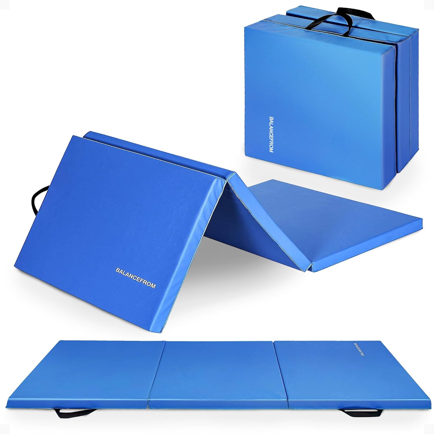 BalanceFrom 6x2 Feet Folding Gymnastics Mat for Home Workouts