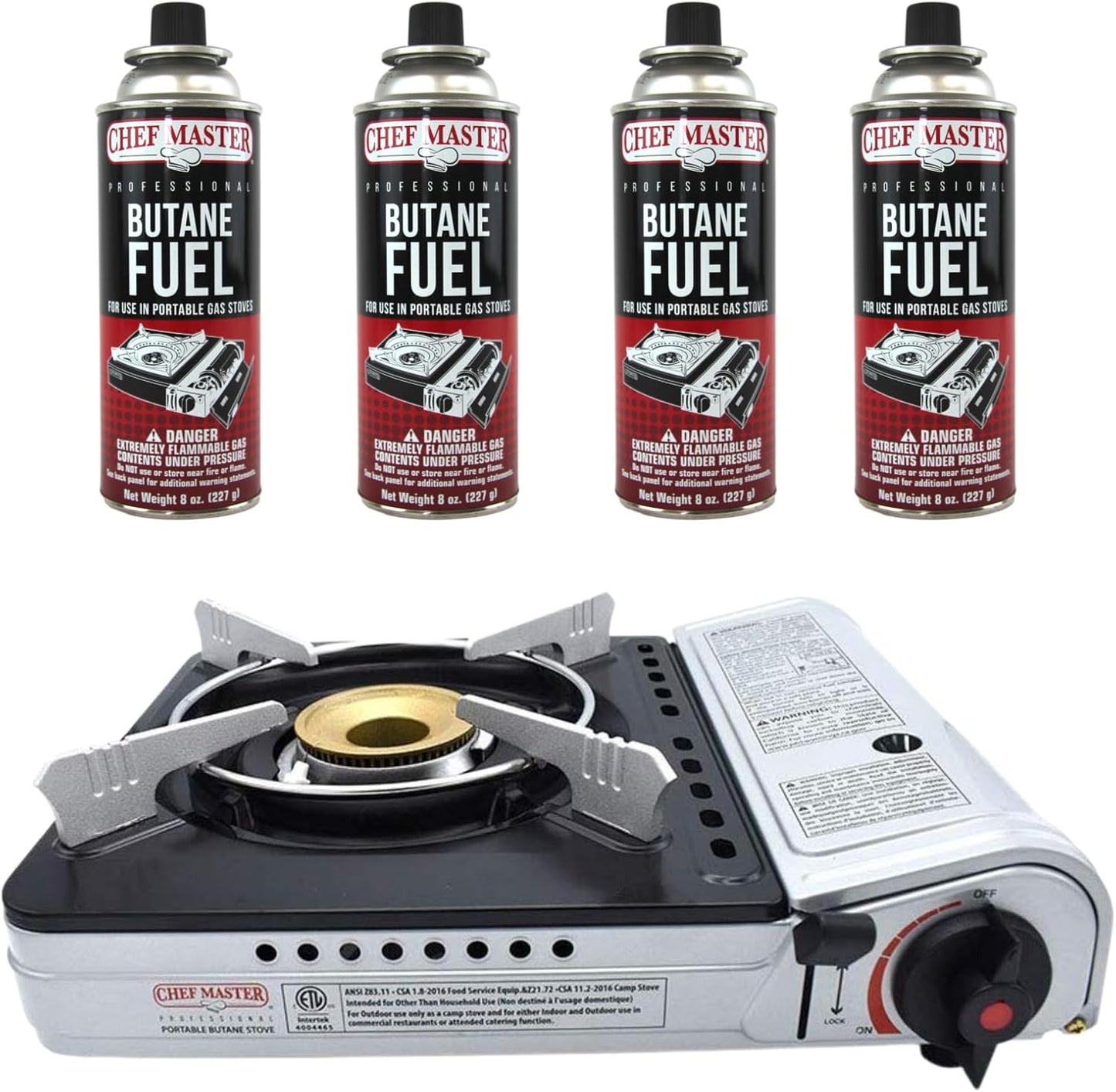 12,000 BTU Portable Camping Stove Set by Chef Master