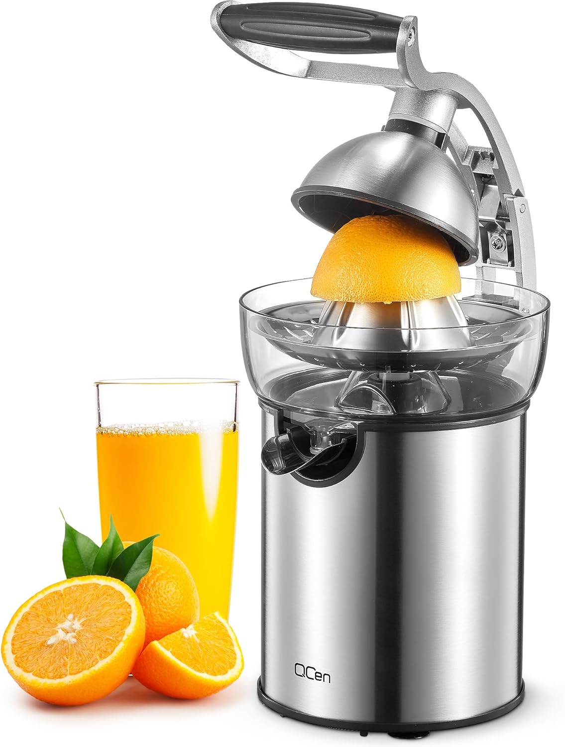 QCen Electric Citrus Juicer Squeezer for Fresh Juice Lovers