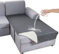 Waterproof Sectional Couch Cover for L Shaped Right Chaise - Dark Gray