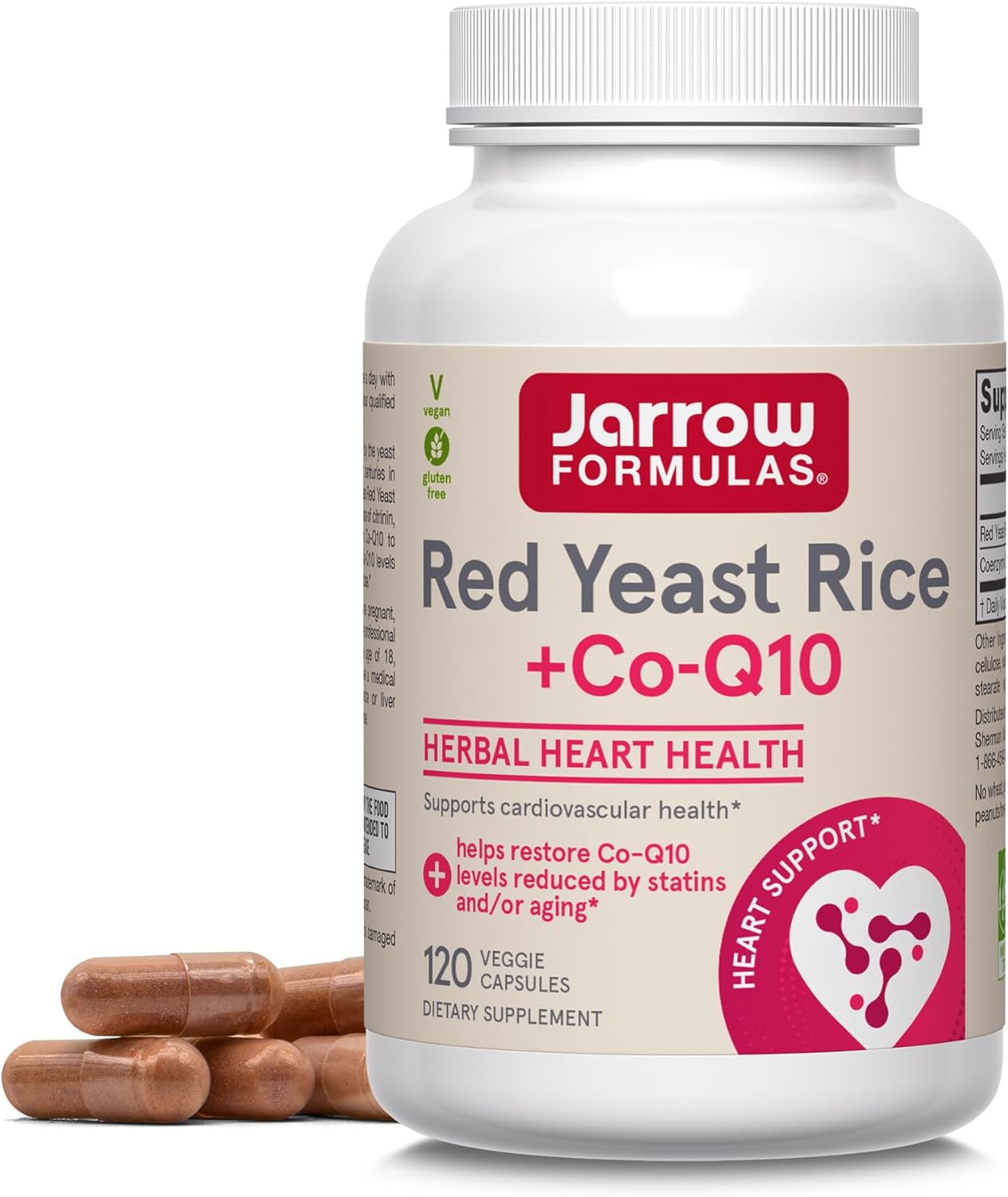 Red Yeast Rice 1200 mg & Co-Q10 100 mg for Heart Health