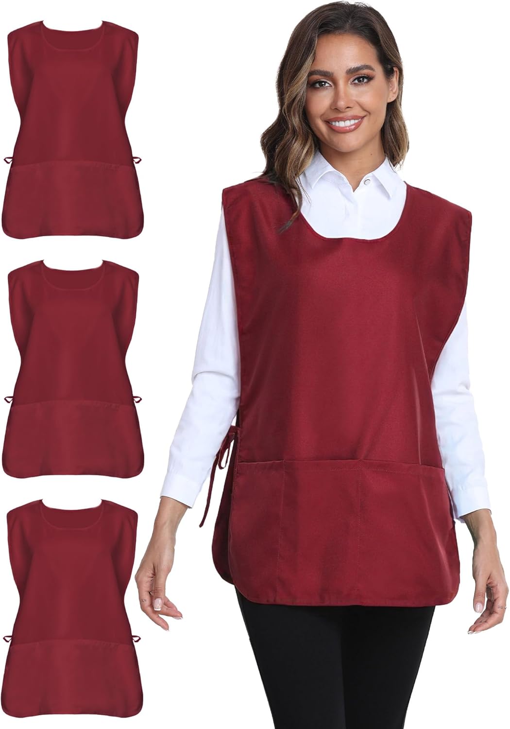 Argstar Unisex Waterdrop Cobbler Apron with 3 Pockets for All Uses