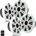 KICKER 6.5 in White Marine Speakers (Qty-4) - Durable Boat Audio