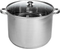 Stainless Steel Stock Pot 24-Quart - Even Heat for Large Batches