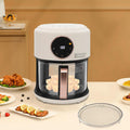 4.5 Quart Air Fryer Borosilicate Glass Basket - Clear 360 View, 1200W