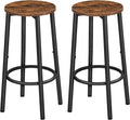 HOOBRO Bar Stools Set of 2 - Compact Counter Height Stools