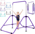 Foldable Gymnastic Bar for Kids Ages 3-9 - 9 Heights, Portable