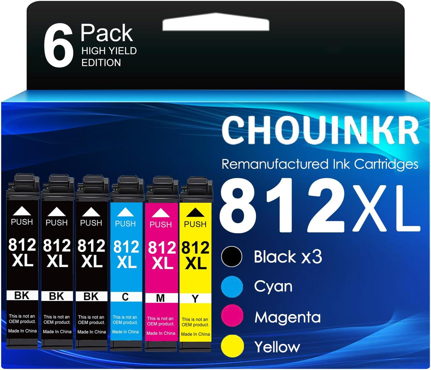 Epson 812XL Ink Cartridges - Vibrant Colors, High Yield