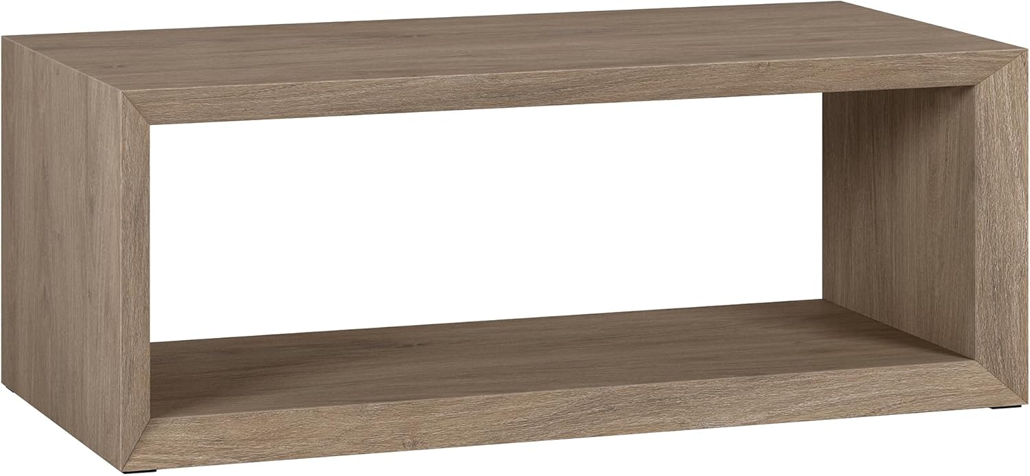 Henn&Hart Osmond Coffee Table, 48 Wide, Grey - Stylish & Spacious