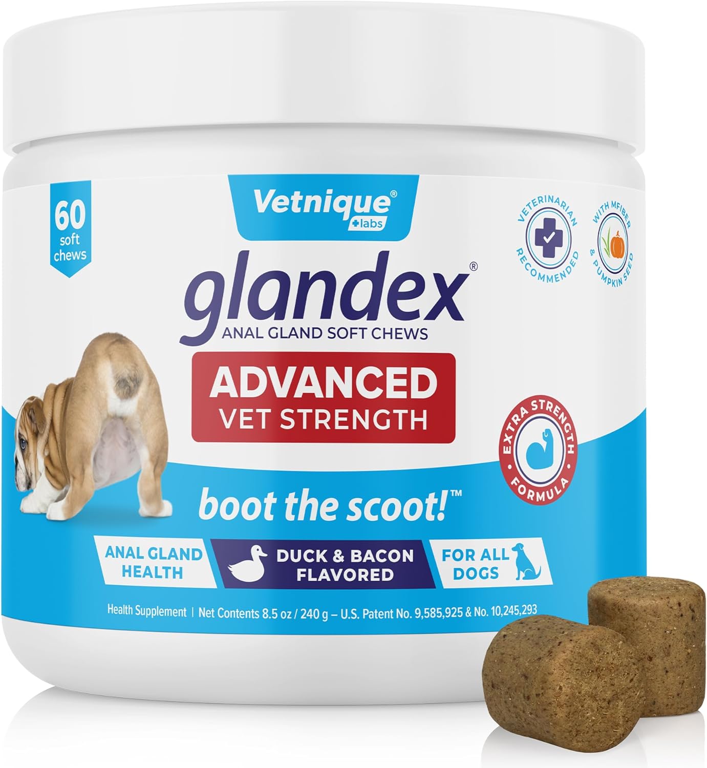 Glandex Anal Gland Soft Chew Treats for Dogs with Pumpkin