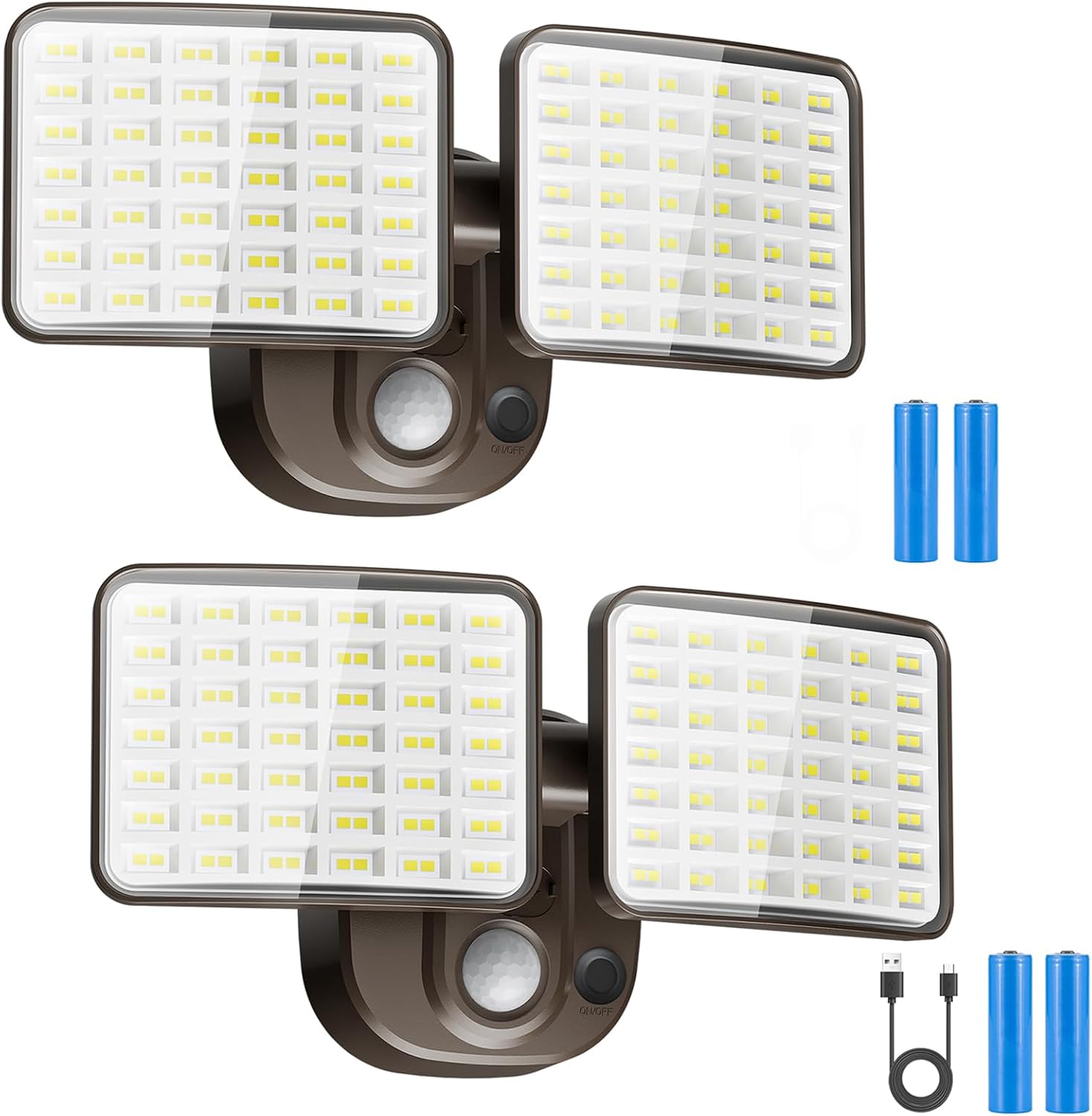 Rechargeable Battery-Powered Motion Light with Dual Modes