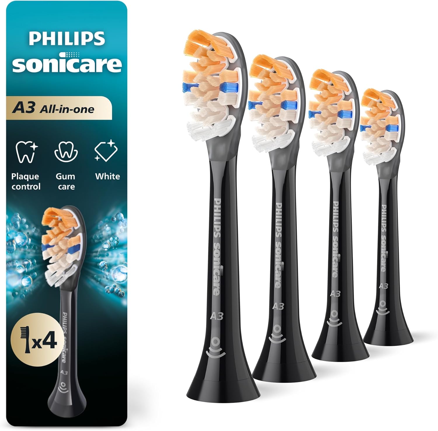 Philips Sonicare A3 All-in-One Replacement Electric Toothbrush Heads