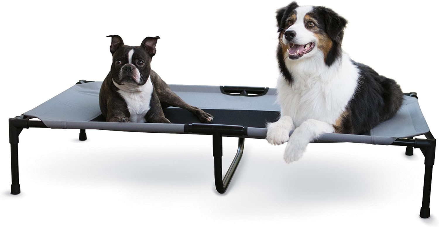 K&H Elevated Dog Cot for XL Dogs - Breathable Cooling Bed