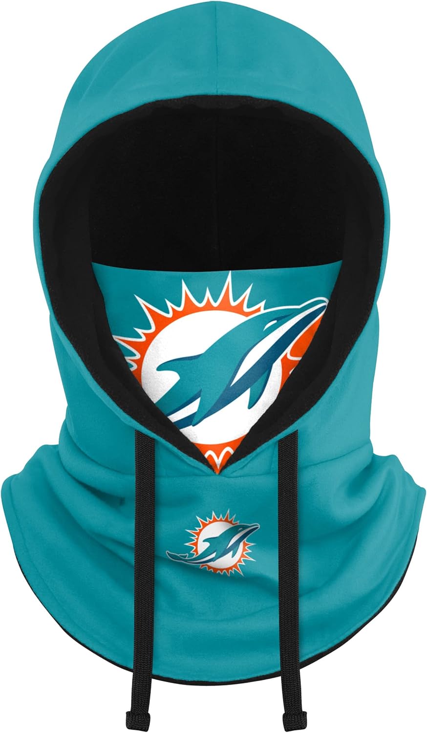 FOCO NFL Logo Team Color Drawstring Winter Cap Hooded Gaiter
