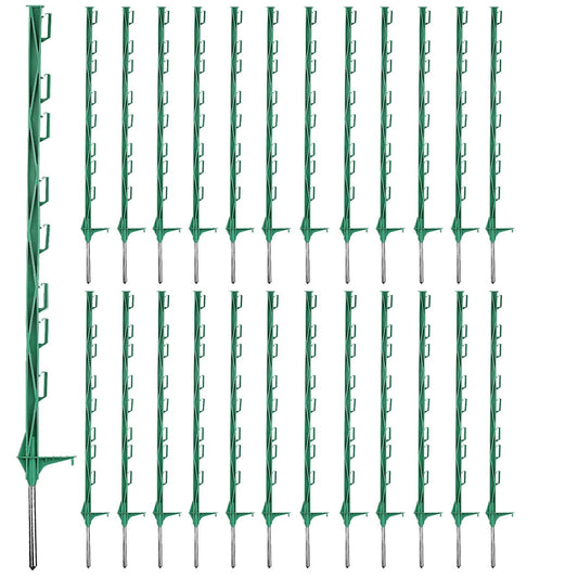 25 Pack Electric Fence Posts for Farm and Garden Protection