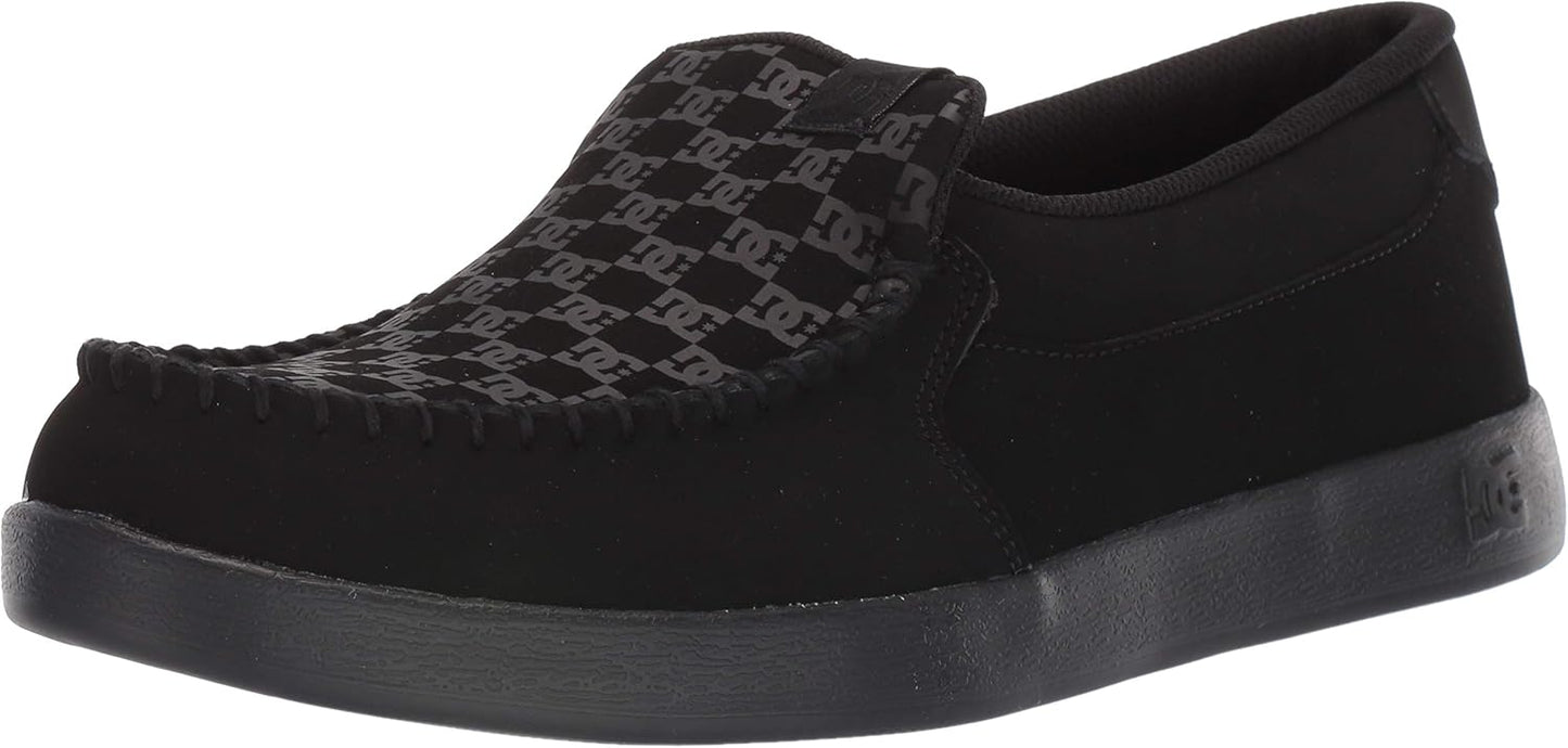 DC Men's Villain Slip On Low Top Sneaker for Ultimate Comfort