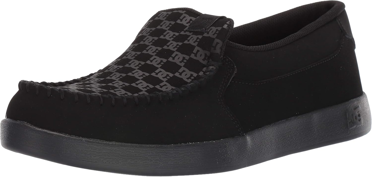 DC Men's Villain Slip On Low Top Sneaker for Ultimate Comfort