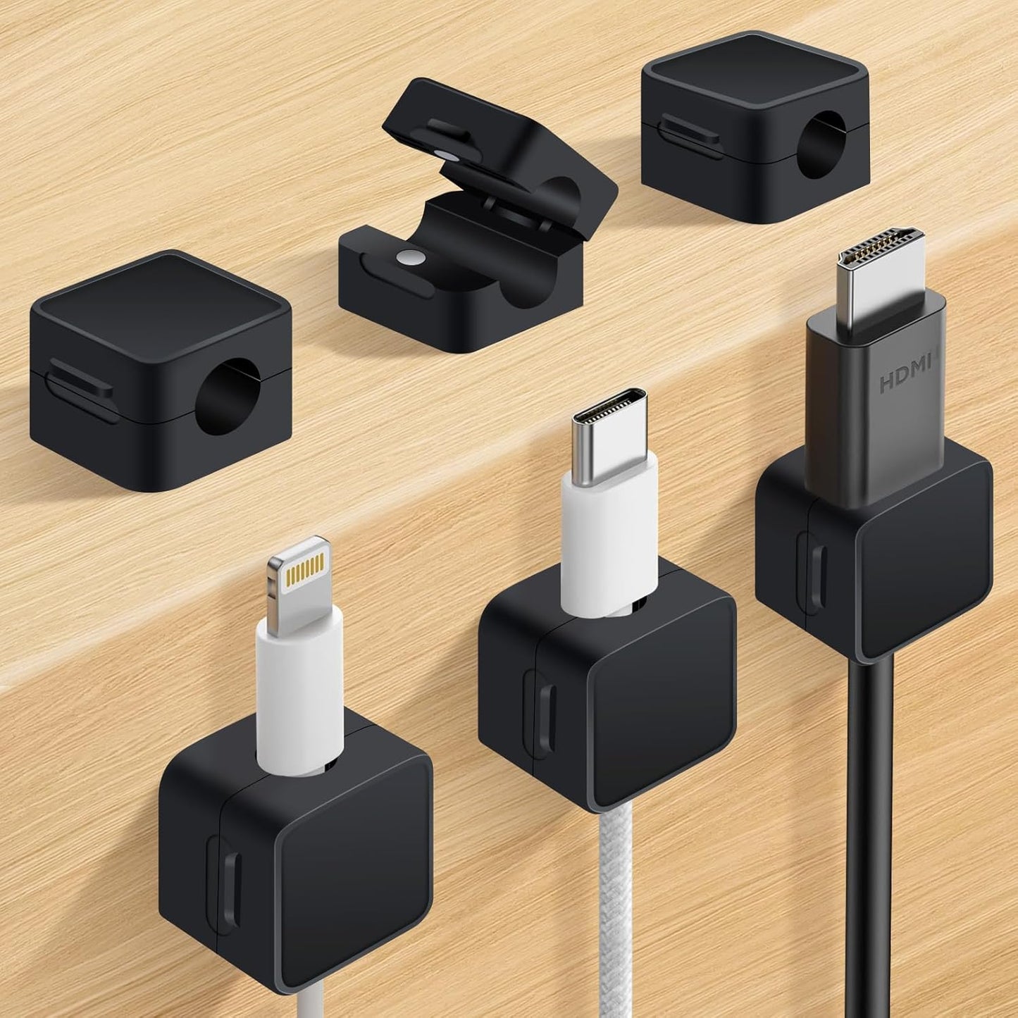 Magnetic Cable Clips Set - Organize Cords Easily!