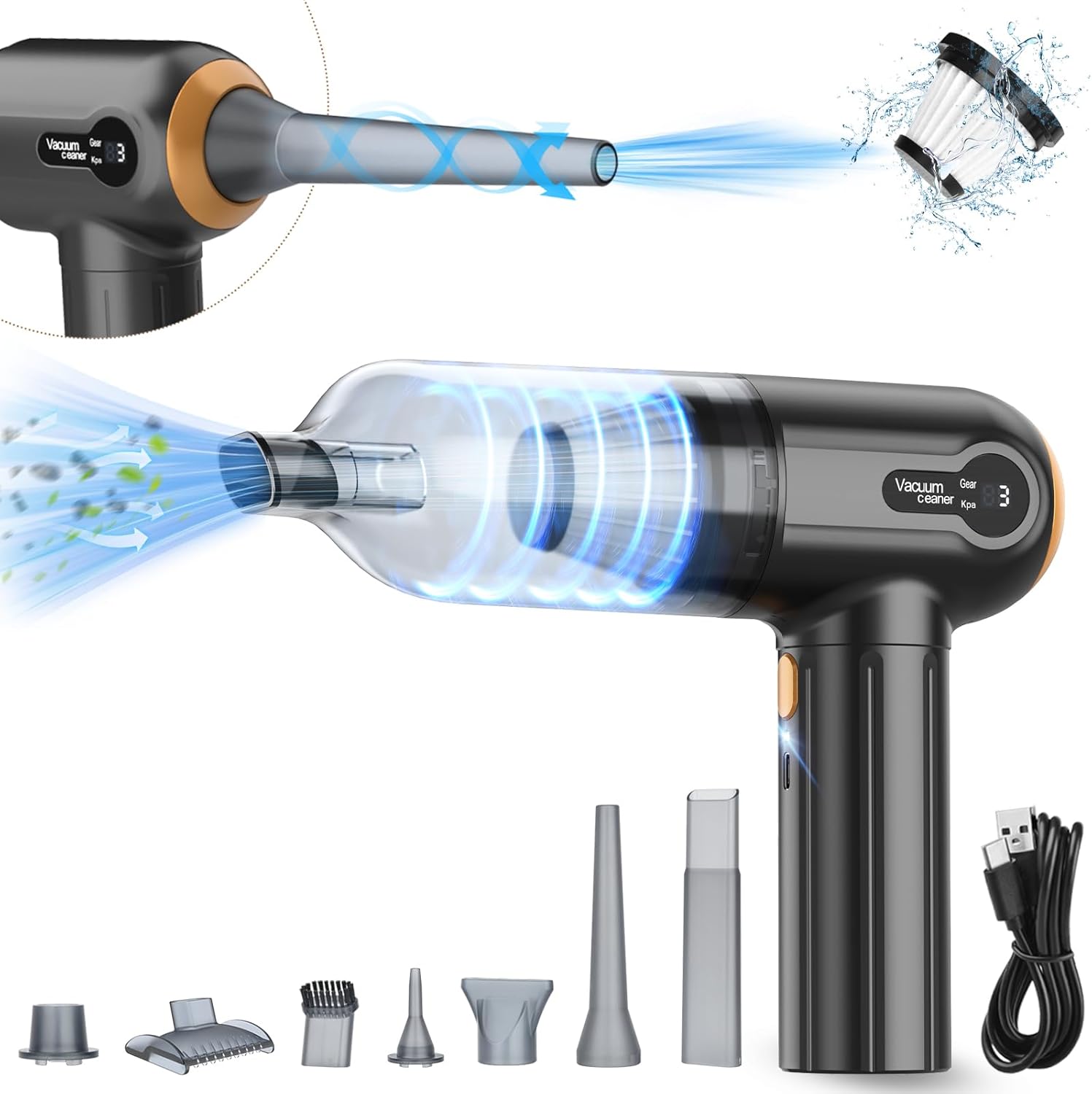 Powerful Cordless Car Vacuum Cleaner - Beautiq