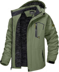 TACVASEN Men's Winter Skiing Jacket - Warm, Water Resistant Parka head