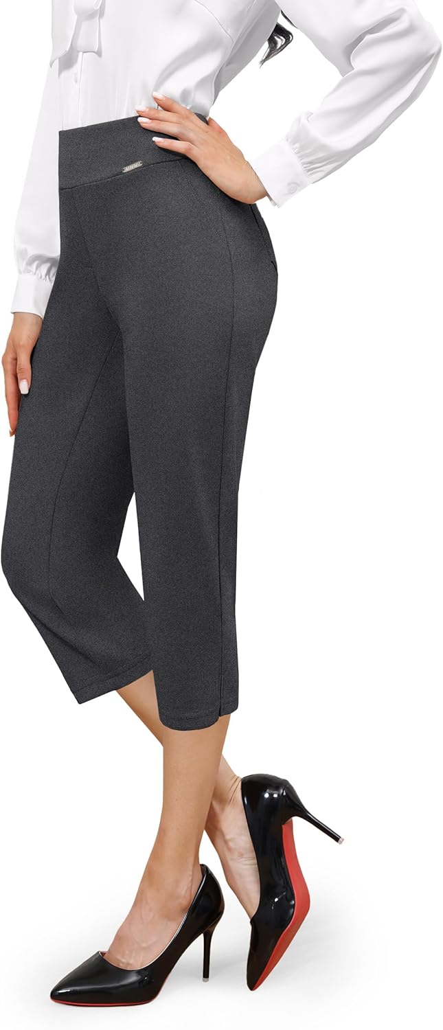 Tapata Women's Capri Dress Pants for Office and Casual Wear