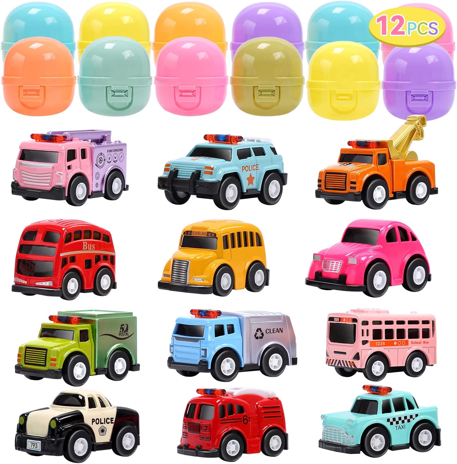 Alloy Cars Toy Set: Easter Basket Delight!