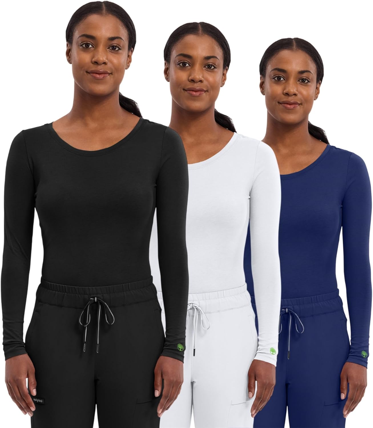 Healing Hands Women's Longsleeve Scrub Tee for Comfort & Style