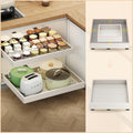 2Pc Pull out Cabinet Organizer (16-21in Width, 13-17in Depth) - Smooth