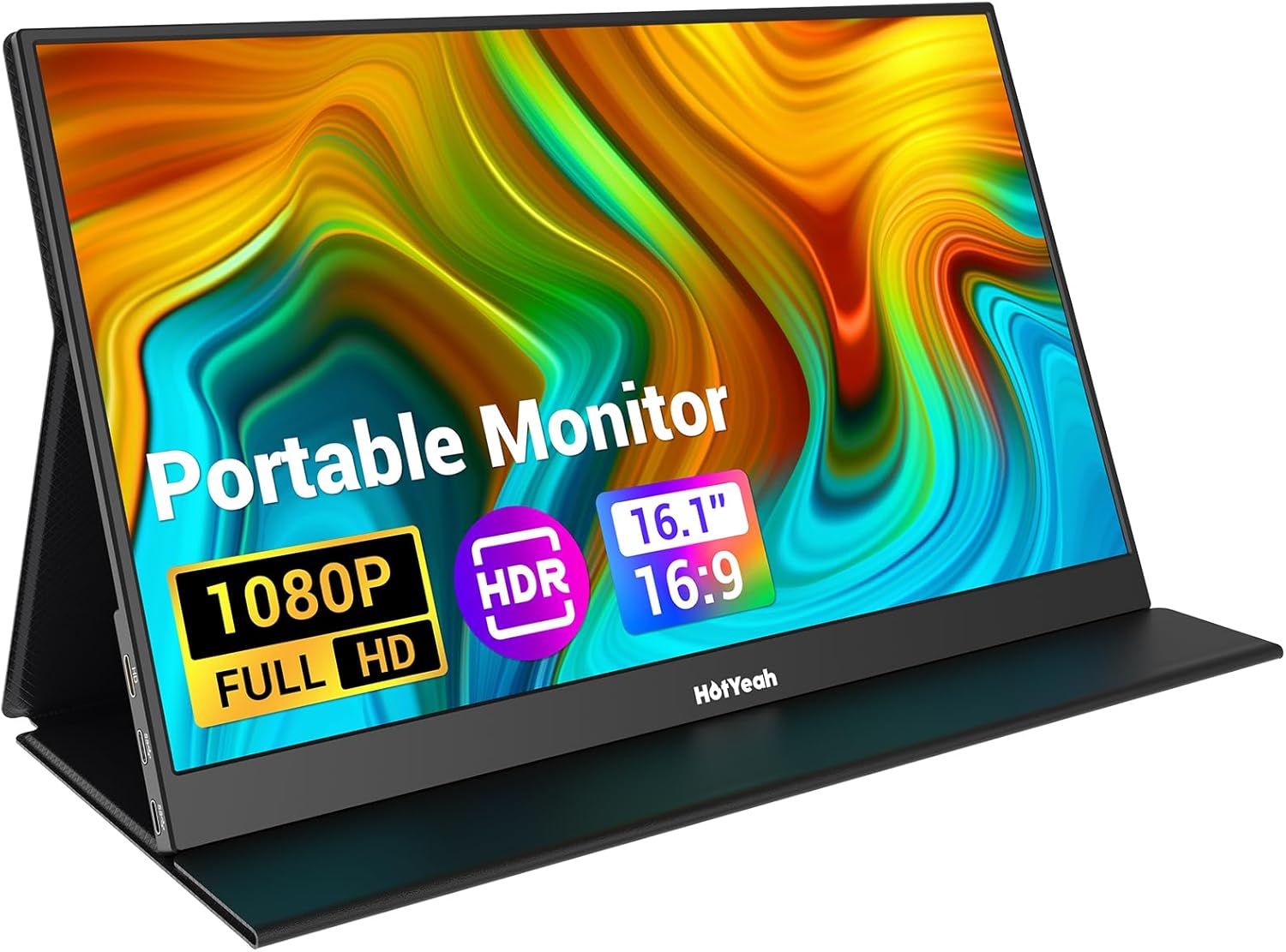 HotYeah Portable Monitor 16.1in 1080P FHD External Display