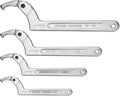 4 pcs Spanner Wrench Set Adjustable C Pin Hook Wrench - Fits 19-170mm