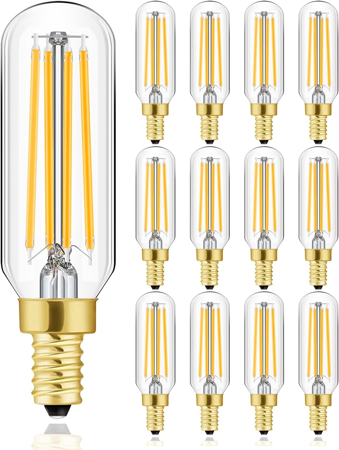 Leools Dimmable E12 LED Bulb 8W for Chandeliers and More