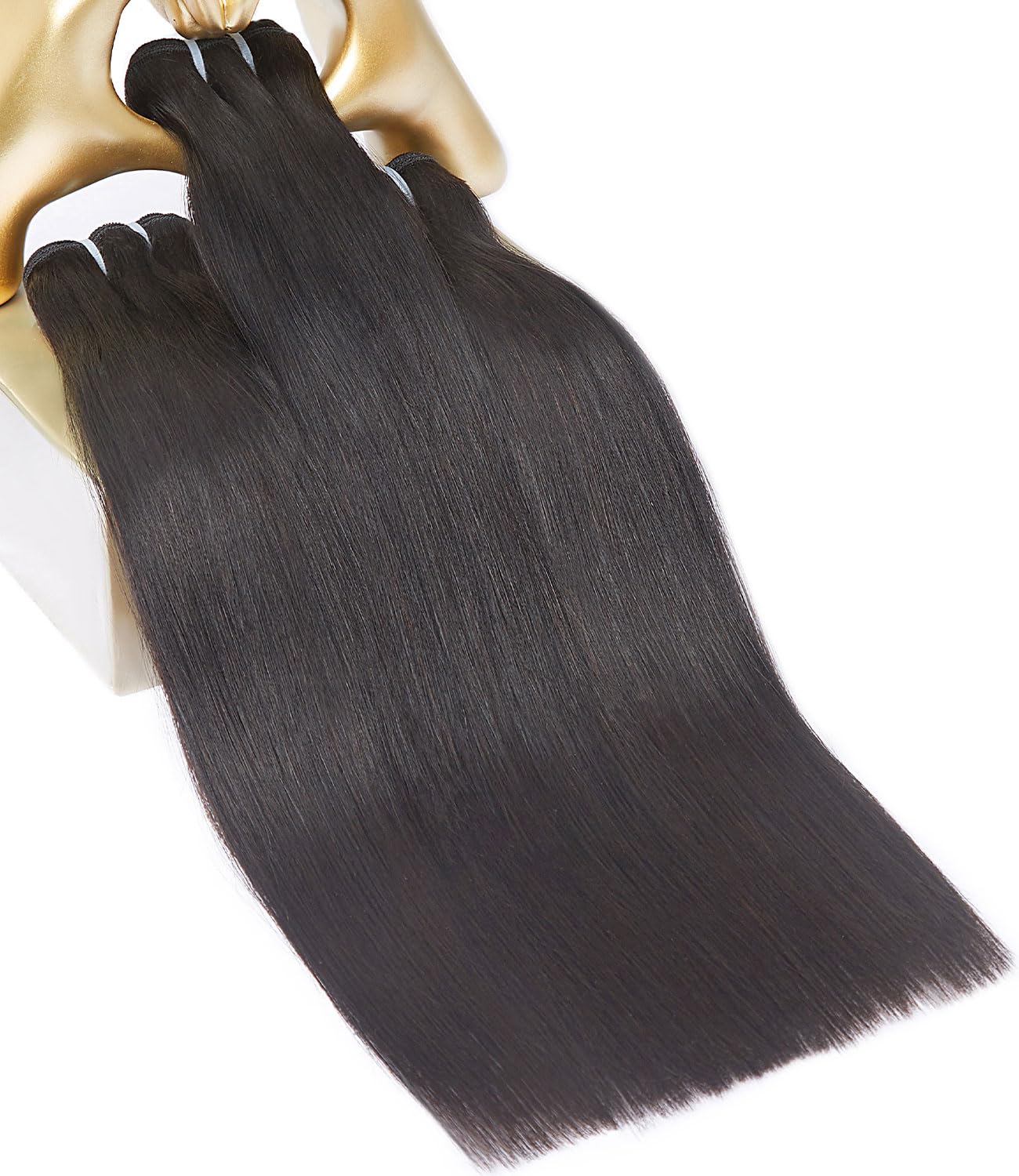 MLIP Raw Bundles Human Hair Straight, No Tangle Shedding